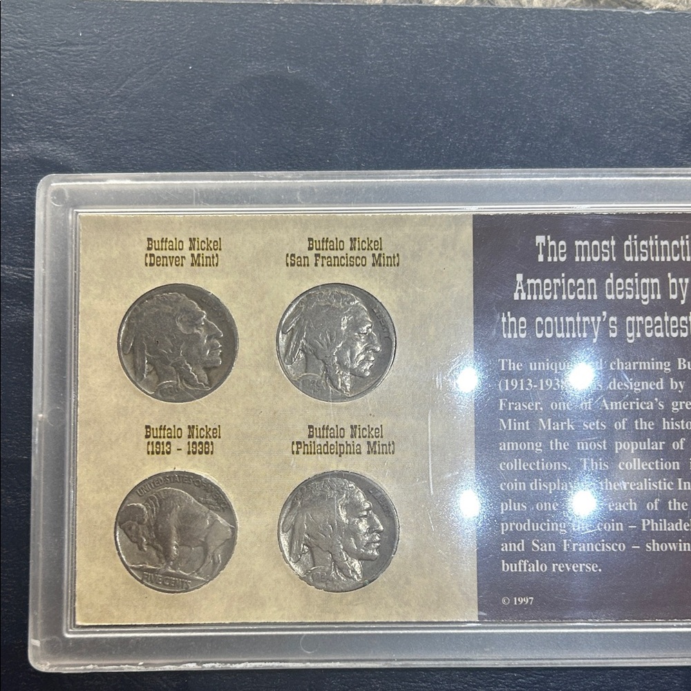 Buffalo Nickel Mint Mark Set with Display -+ 9 Buffalo Nickels. 13 Coin Lot - Picture 6 of 10